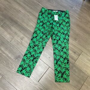 Banana Republic Palm Tree print pant NWT